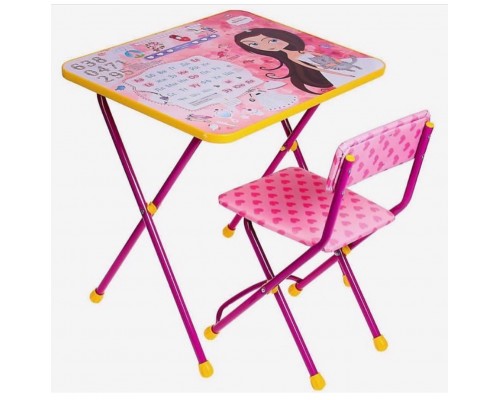 Набор мебели "Маленькая принцесса" (стол и стул) складной, арт. 618043