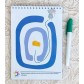 Многоразовый блокнот с фломастером 40 развивающих заданий «Лабиринты» от самых простых к сложным для детей 2,5-4 лет