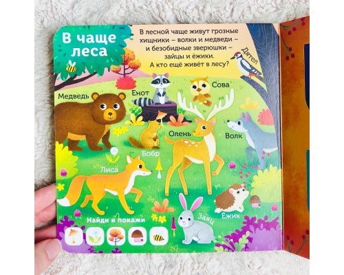 Книга с окошками "Усатые и хвостатые", БУКВА ЛЕНД, арт. 5304821