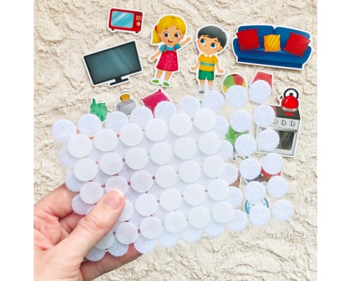 Книжка с липучками «Мой дом» с 2 лет и старше 10 страниц, БУКВА ЛЕНД, арт. 5163674