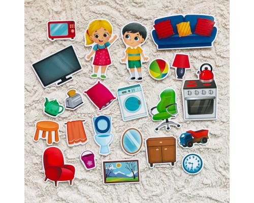 Книжка с липучками «Мой дом» с 2 лет и старше 10 страниц, БУКВА ЛЕНД, арт. 5163674