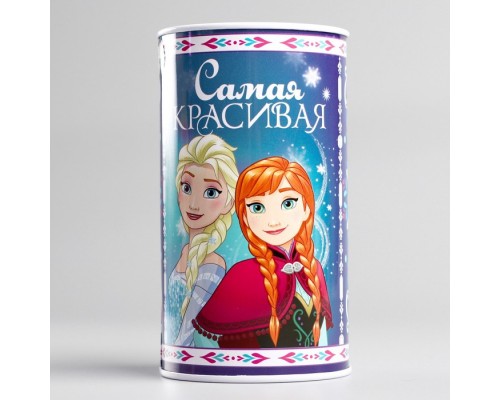 Копилка металлическая, 6,5 см х 6,5 см х 12 см Холодное сердце или Супер-герой