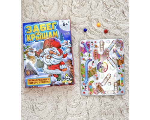 Настольная игра ходилка-бродилка «Забег по крышам», арт. 3584809