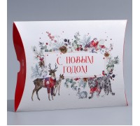 Коробка новогодняя складная фигурная «Акварель», 26 х 19 х 4 см, Новый год