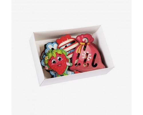 Трафареты для письма и рисования "Новогоднее ассорти", Woodlandtoys, арт. 9293859