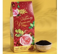 Чай чёрный «Дорогому учителю», с лимоном и мятой, 100 г