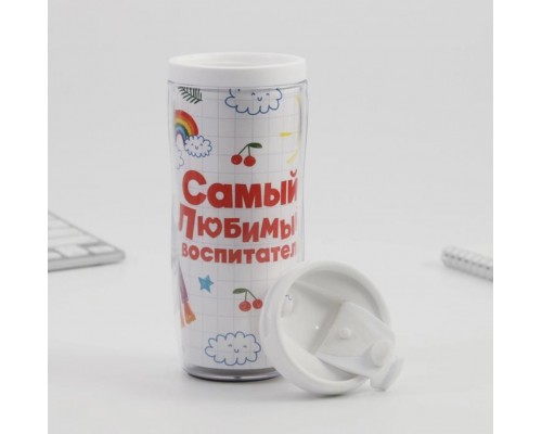 Подарочный набор «Любимый воспитатель»: ежедневник А5, 80 листов, термостакан 350 мл