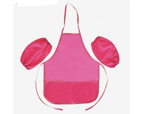 Фартук для труда, творчества, лепки, рисования + нарукавники (розовый), арт. 1092912
