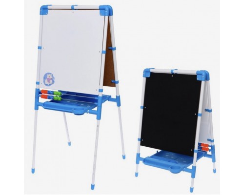 Магнитно-маркерная доска растущая, мольберт двухсторонний для рисования со счетами