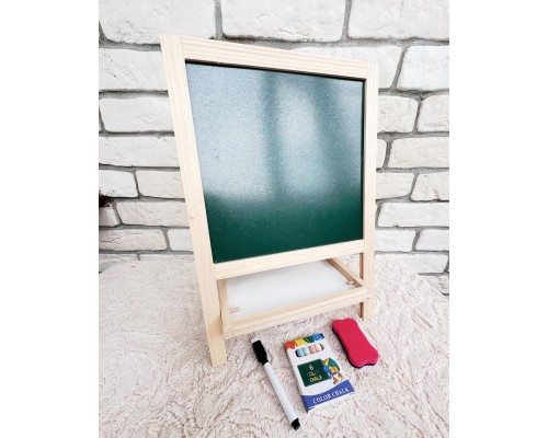 Магнитно-маркерная доска, мольберт для рисования настольный, арт. 613