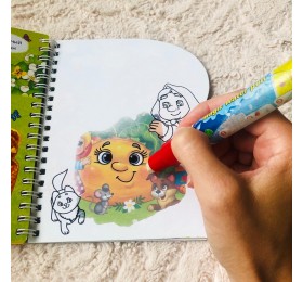 Книжка для рисования водой (водная разукрашка) «любимые сказки», арт. 4803506