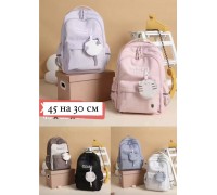 Рюкзак подростковый, женский с ключницей в виде котика, арт. L254