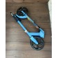 Детский и подростковый складной самокат Scooter двухколесный (6-15 лет) синий-желтый