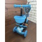 Самокат детский 5 в 1 Scooter с подножкой и родительской ручкой, беговел  (огонь-вода)