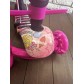 Самокат детский 5 в 1 Scooter с подножкой и родительской ручкой, беговел (розовый/конфеты)