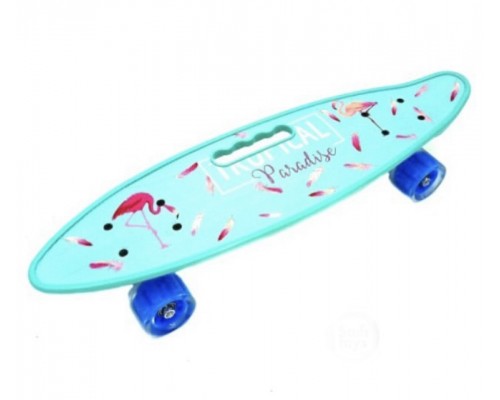Скейт пенниборд скейтборд доска для катания, арт. 125 (бирюза)