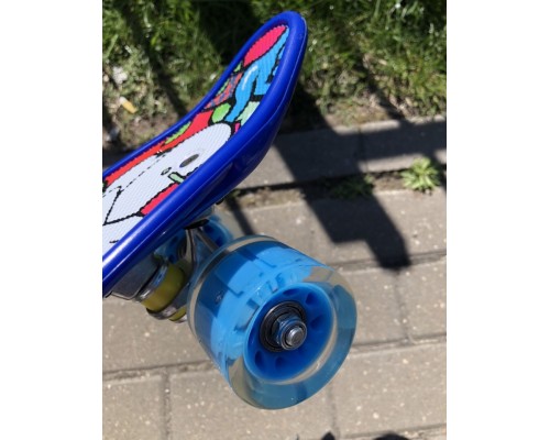 Скейт пенниборд скейтборд доска для катания, арт. 125 (синий)