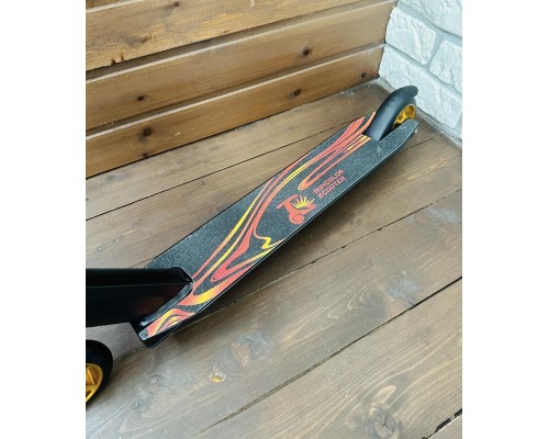 +Акция! Трюковой детский подростковый самокат прыжковый Suncolor Scooter (золотисто-красный) 7+, арт. D10