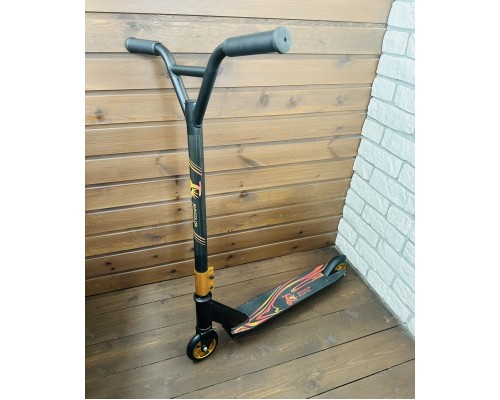 +Акция! Трюковой детский подростковый самокат прыжковый Suncolor Scooter (золотисто-красный) 7+, арт. D10