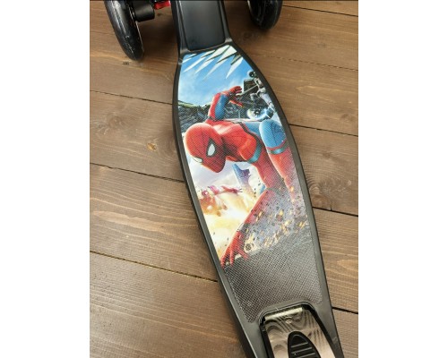 Детский самокат Scooter Maxi (2,5-7 лет) со светящимися колесами (Человек-паук), арт. 0072R