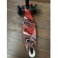 Детский самокат Scooter Maxi с принтом и светящимися колесами 036Z (черный/красный принт)