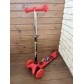 Детский самокат Scooter Mini (1,5-4 года) со светящимися колесами (красный/гонки), арт. 038z