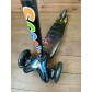 Детский самокат Scooter Mini (1,5-4 года) со светящимися колесами (черный/молнии), арт. 038z