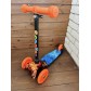 Детский самокат Scooter Mini (1,5-4 года) со светящимися колесами (оранжевый/огонь-вода), арт. 038z