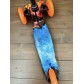 Детский самокат Scooter Mini (1,5-4 года) со светящимися колесами (оранжевый/огонь-вода), арт. 038z