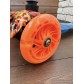 Детский самокат Scooter Mini (1,5-4 года) со светящимися колесами (оранжевый/огонь-вода), арт. 038z