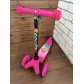 Детский самокат Scooter Mini (1,5-4 года) со светящимися колесами (розовый/принцессы), арт. 038z