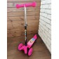 Детский самокат Scooter Mini (1,5-4 года) со светящимися колесами (розовый/принцессы), арт. 038z