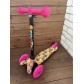 Детский самокат Scooter Mini (1,5-4 года) со светящимися колесами (розовый / рисунок), арт. 038z