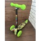 Детский самокат Scooter Mini (1,5-4 года) со светящимися колесами (салатовый/милитари), арт. 038z