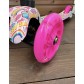 Детский самокат Scooter Mini (1,5-4 года) со светящимися колесами (розовый/фрукты), арт. 038z