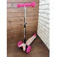 Детский самокат Scooter Mini (1,5-4 года) со светящимися колесами (розовый/фрукты), арт. 038z