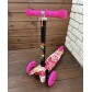 Детский самокат Scooter Mini (1,5-4 года) со светящимися колесами (розовый/принт), арт. 4105Р +