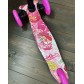 Детский самокат Scooter Mini (1,5-4 года) со светящимися колесами (розовый/принт), арт. 4105Р +