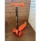 Самокат детский Scooter Maxi Макси со светящимися колесами 036S (оранжевый)