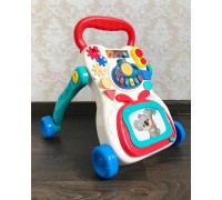 Детские музыкальные ходунки-каталка, ходилка, развивающий центр со звуком