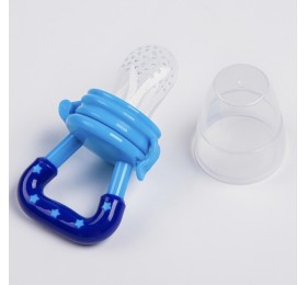 Ниблер для прикорма с силиконовой соской-сеточкой, цвет голубой, размер М, арт. 9156538