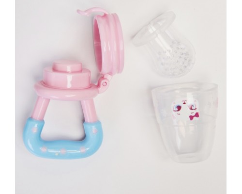 Ниблер для прикорма с силиконовой соской-сеточкой, цвет розовый, размер М, арт. 2357266