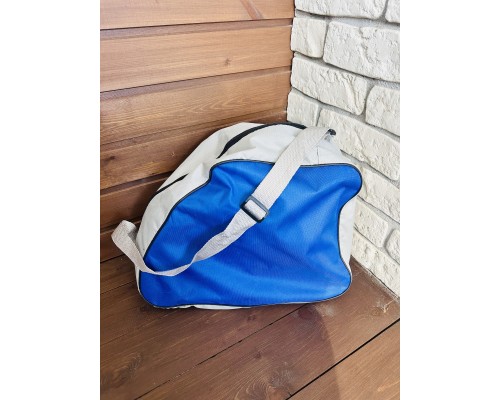 Роликовые коньки с раздвижным механизмом со шлемом и защитой на руки и ноги (размер 31-34 или 35-38), арт. 203-S (синий)