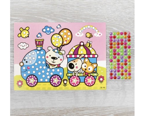 3 вариант 3-4 года Подарок на день рождения Книга "Пиши-стирай" + Скретч-слой и многоразовые наклейки + аппликация из страз + тату + леденец + раскраска + пакет