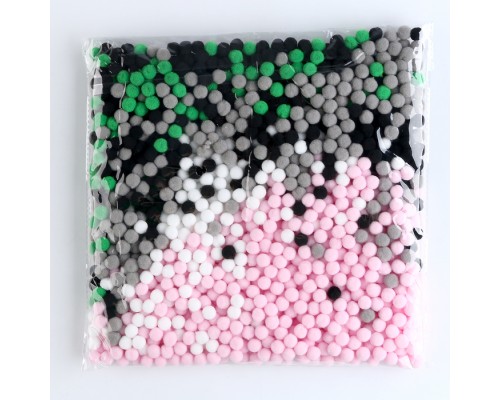 Аппликация помпошками «Котяра» размер — 30 × 30 см, клей 30 мл, 9702475