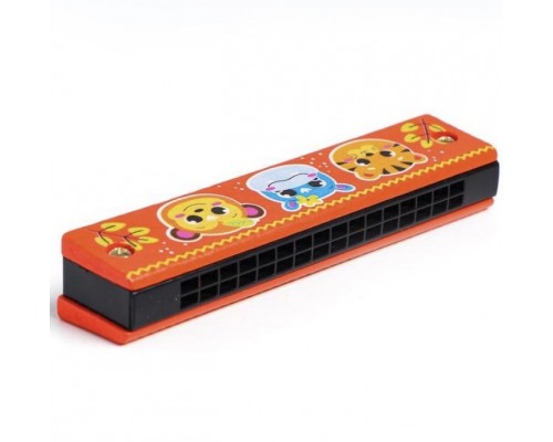 Детская игрушка губная гармошка "Зверята", арт. 5490015