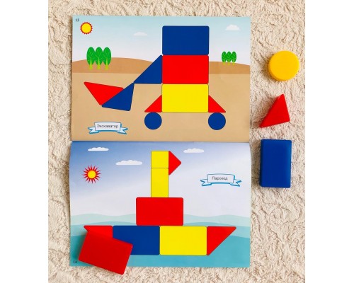 Учебно-методическое игровое пособие "Блоки Дьенеша" для самых маленьких 2-3 года, арт. 430036