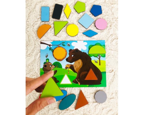 Головоломка "Веселые фигуры", ООО "Сибирский сувенир", арт. 4276319