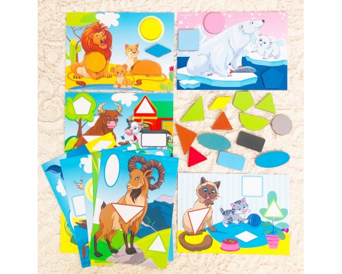 Головоломка "Веселые фигуры", ООО "Сибирский сувенир", арт. 4276319