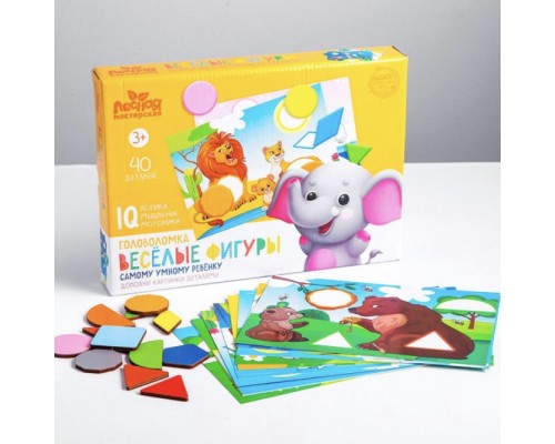 Головоломка "Веселые фигуры", ООО "Сибирский сувенир", арт. 4276319